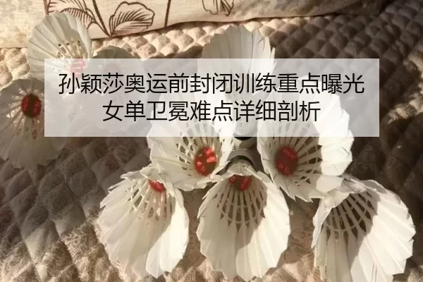 孙颖莎奥运前封闭训练重点曝光 女单卫冕难点详细剖析